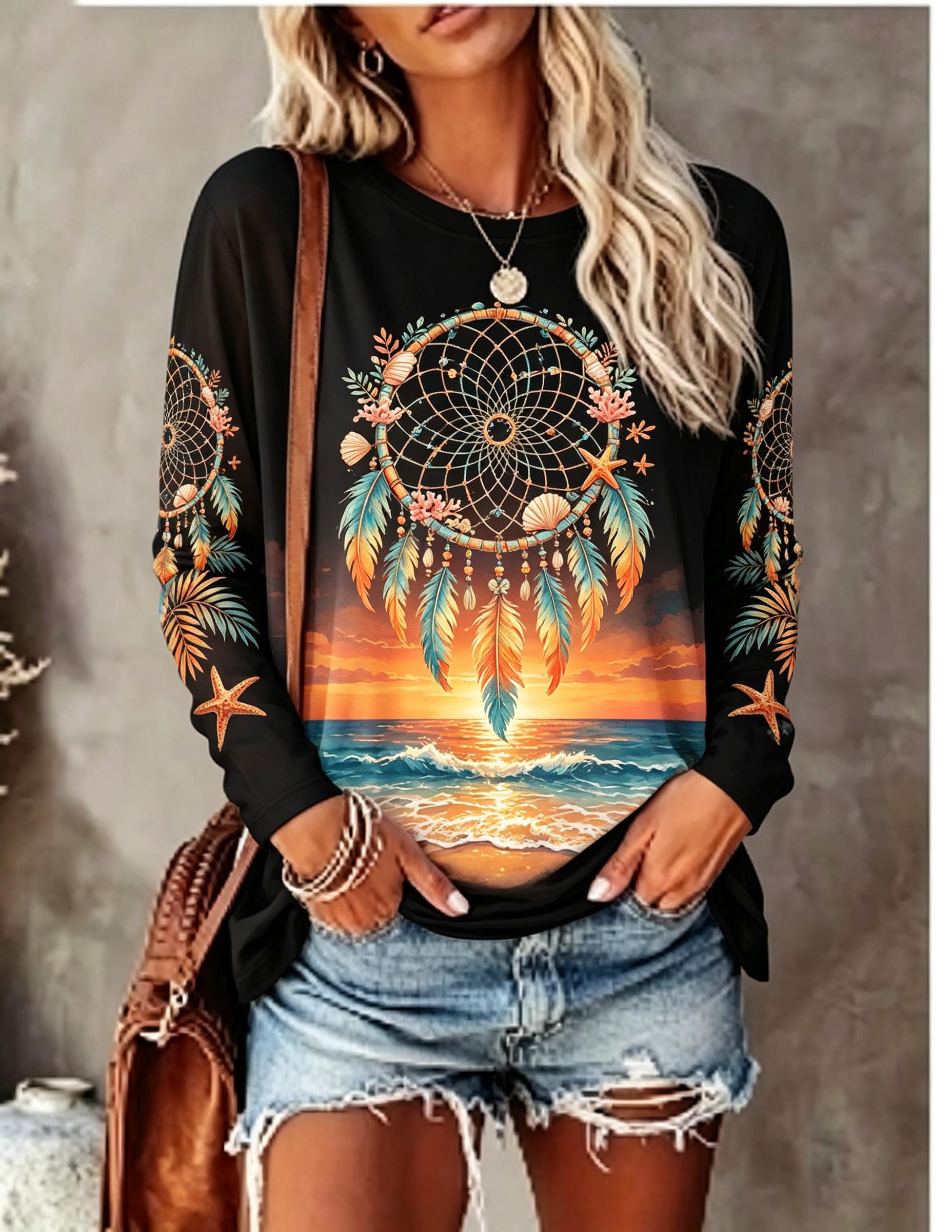 Women's Crew Neck Long Sleeve  - Blouses recension och pris