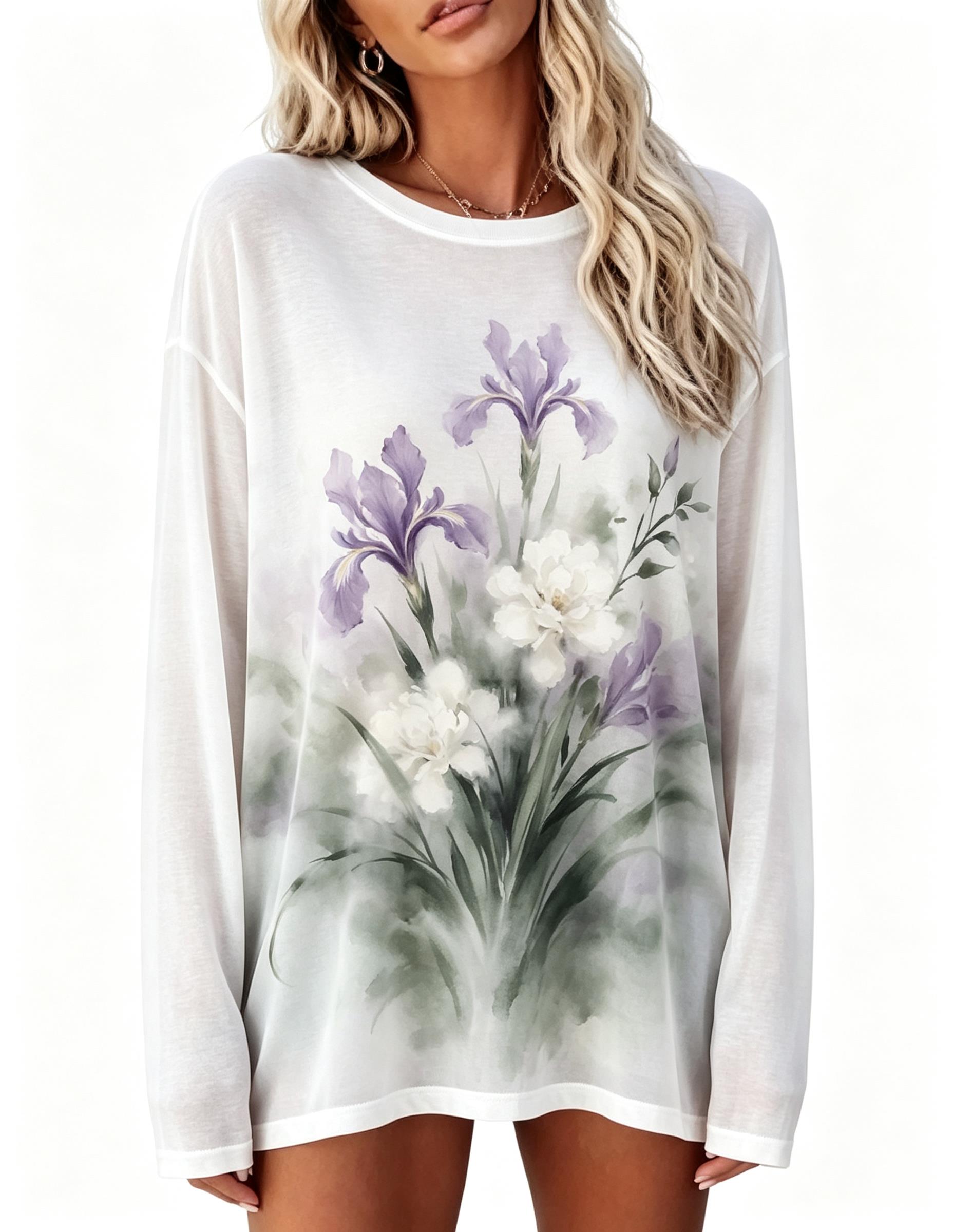 Women Long Sleeve T‑Shirt Vint - Blouses recension och pris