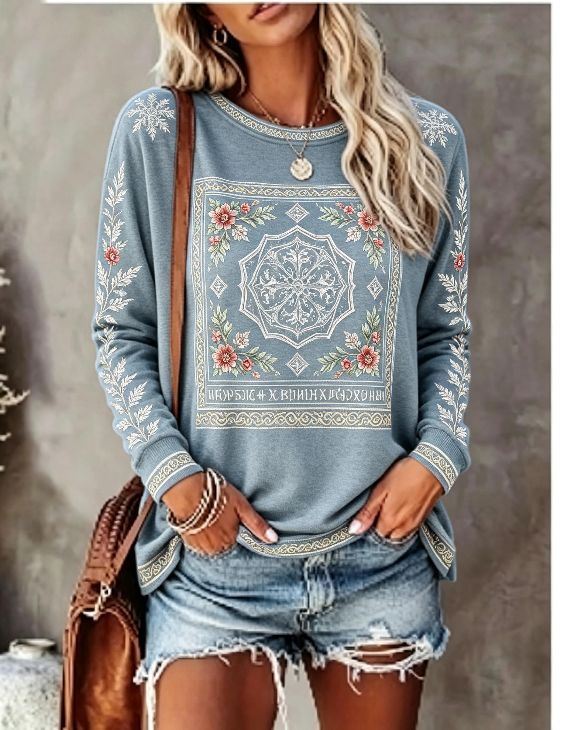Women Crew Neck Long Sleeve T‑ - Blouses recension och pris