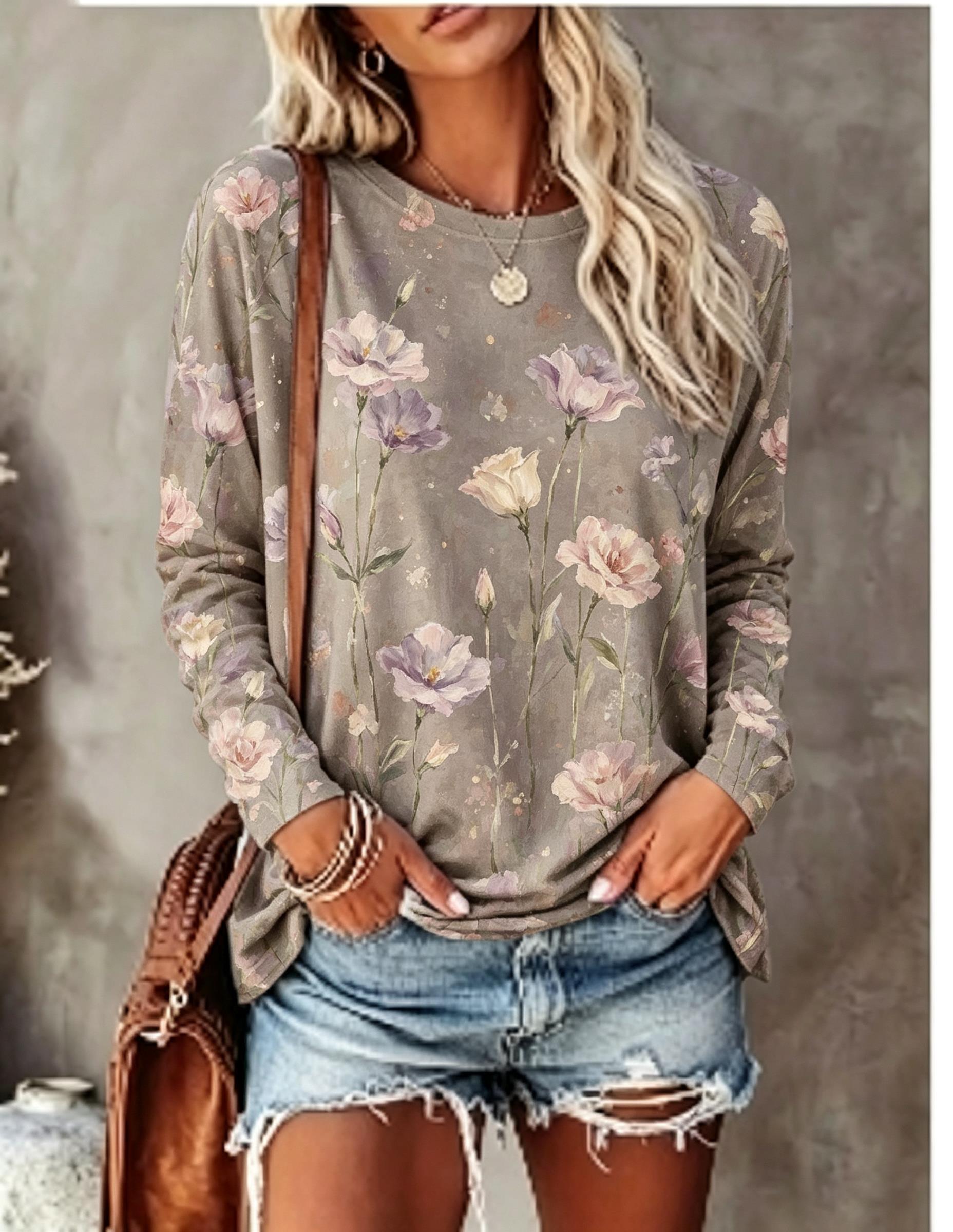 Women Long Sleeve T‑Shirt Oil  - Blouses recension och pris
