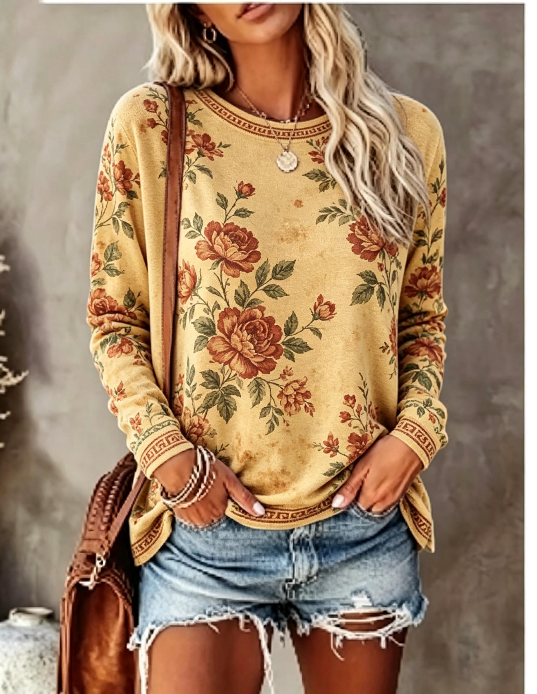 Women Crew Neck Long Sleeve T‑ - Blouses recension och pris