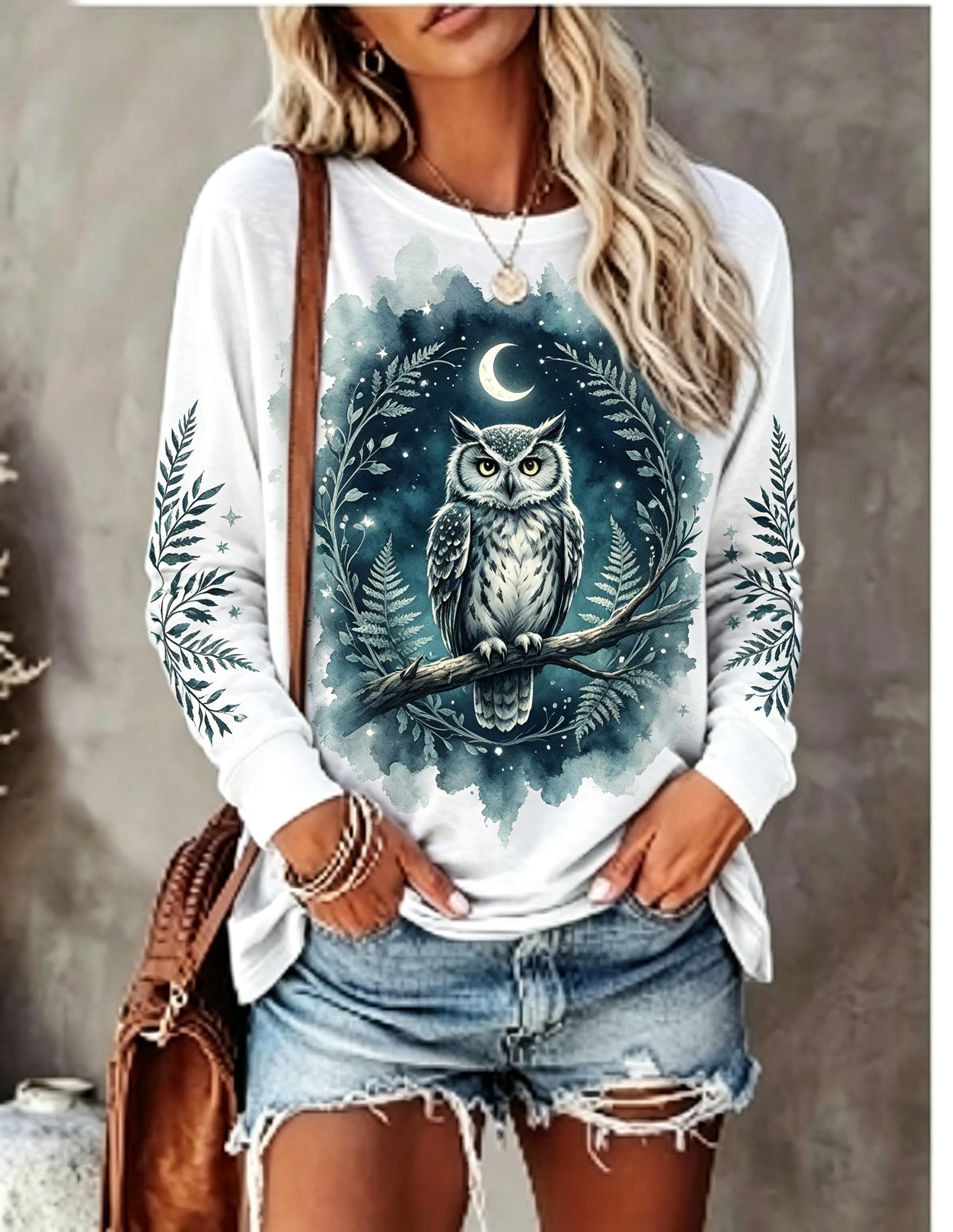 Women Long Sleeve T Shirt Howl - Blouses recension och pris